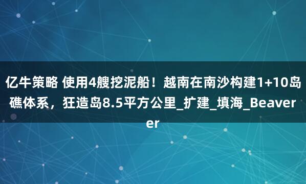 亿牛策略 使用4艘挖泥船！越南在南沙构建1+10岛礁体系，狂造岛8.5平方公里_扩建_填海_Beaver