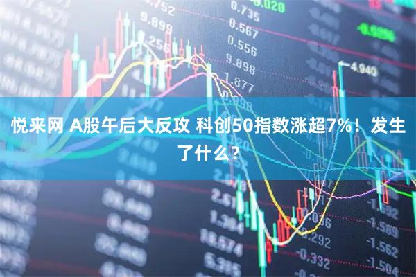 悦来网 A股午后大反攻 科创50指数涨超7%！发生了什么？